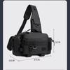 Large Capacity Luya Bag Multifunctional Fanny Pack Fishing Rod Bag Tactical Backpack Crossbody Bag Fishing Plug Rod Fishing Gear Bag Rod Bag
