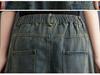 Plus-Size Women's High-Waist Retro Denim Shorts - Distressed, Washed, Wide-Leg, Five-Point, Versatile Summer Wear