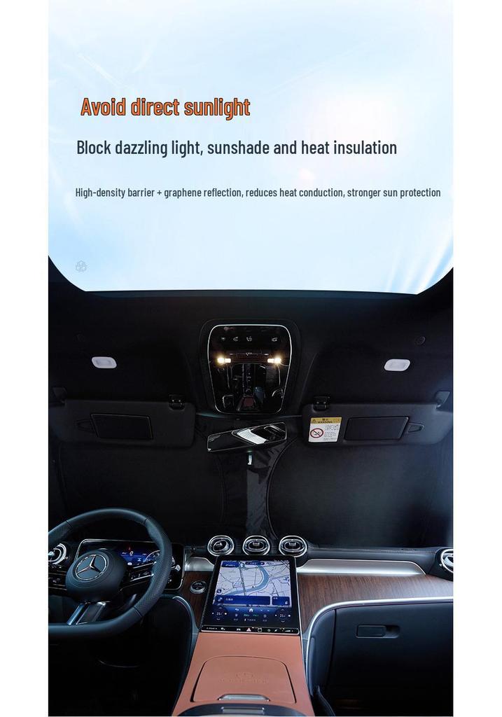 4-Layer Car Windshield Sunshade - Heat Insulation, Sun Protection, Anti-UV Cooling Shield