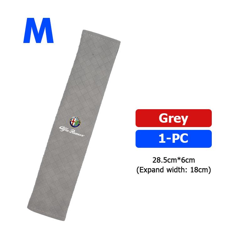ZNBUA1 Car Safety Seat Belt Shoulder Breathable Protection Padding Pad For Alfa Romeo Giulietta GT 159 147 156 Mito Brera Giulia Spider