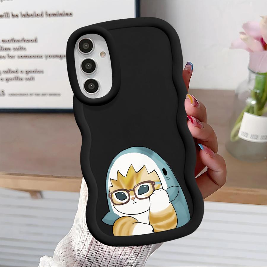 Soft Phone Cover Case for Samsung Galaxy A12 A11 A15 A14 A13 A21s A52 A16 A23 A53 A22 A33 A03 A05 A06 A04 Shark Cat
