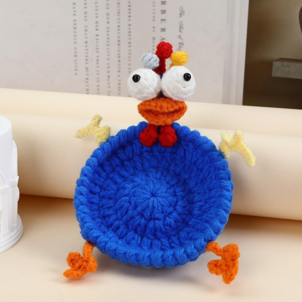 Finished Crochet Animal Coaster Heat Resistant Water Cup Mat Cute Knitted Cup Mat Home Decor