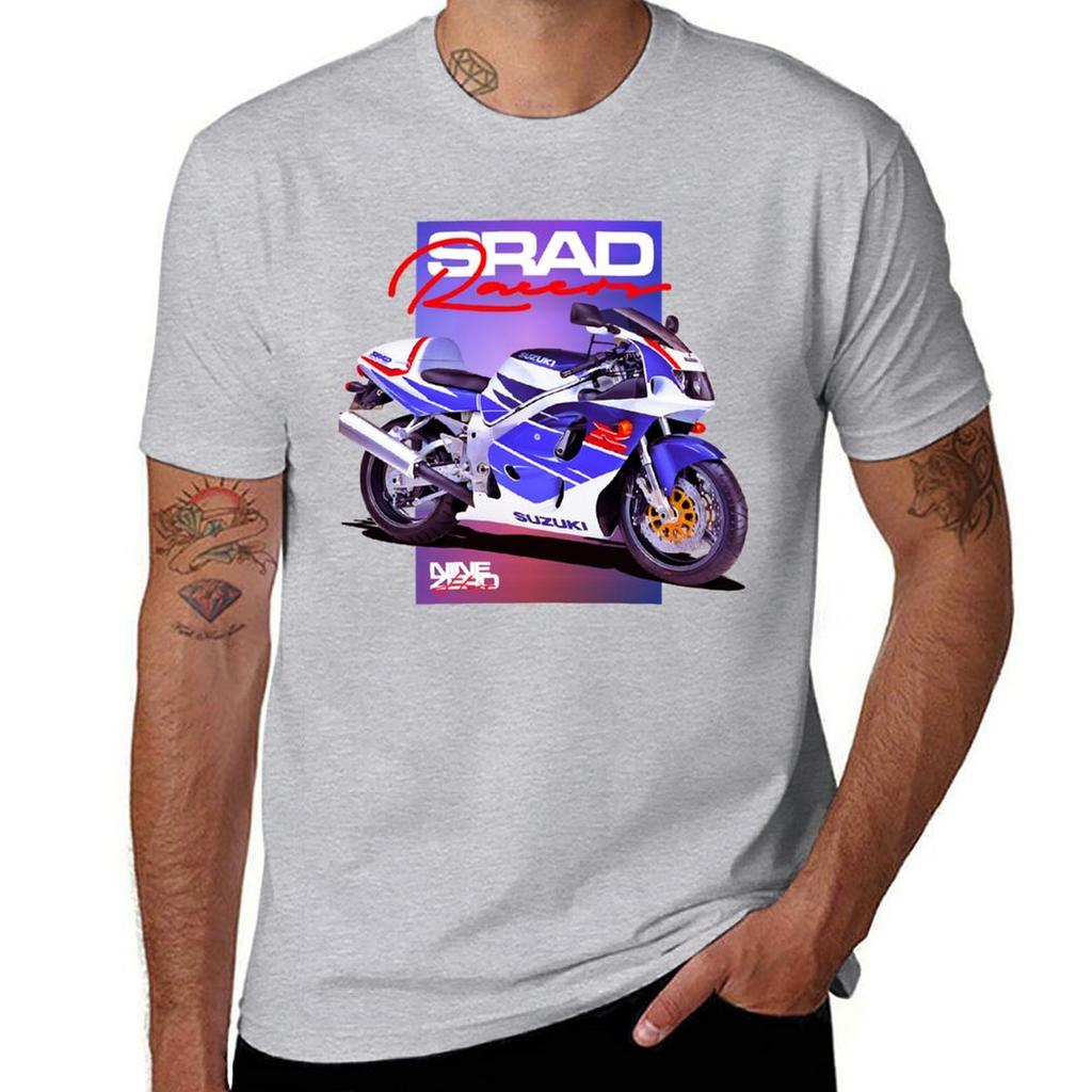 T-Shirt SRAD GIXXER Taglie Forti Top Abbigliamento Kawaii Street Wear Top Estivo Abbigliamento Designer Uomo