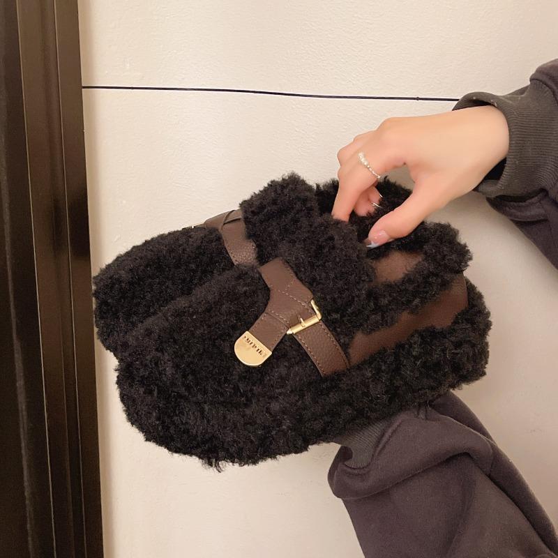 

Belt buckle Mao Mao shoes women s new winter wear versatile thick-soled warm cotton shoes lazy height-increasing Mao Mao shoes 40 чорний