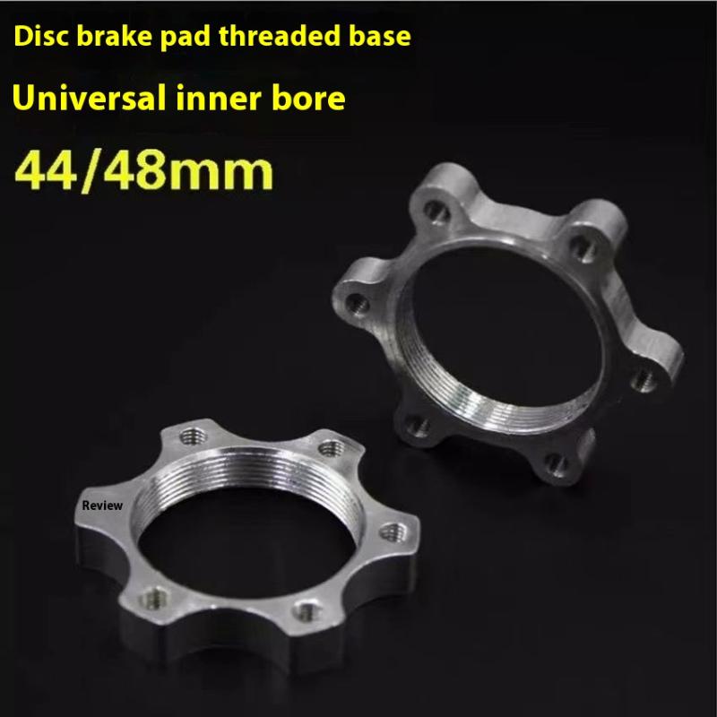 2 Pièces 44/48mm Moyeu de Vélo Rotor de Frein à Disque Fileté pour Roue Libre Bride à 6 Boulons