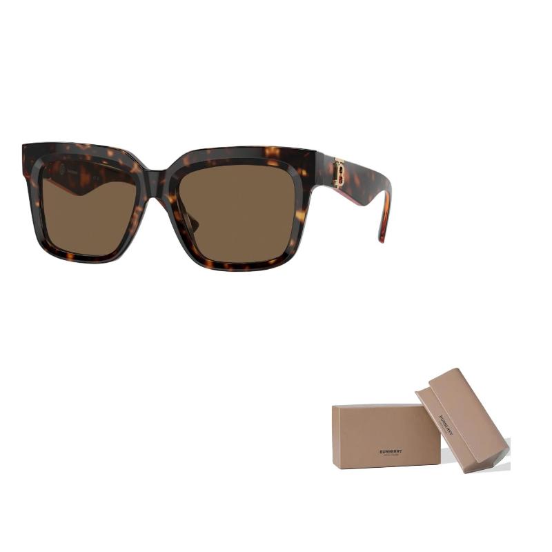 Burberry Frame Pattern Plate Frame Square Sunglasses Unisex Couple