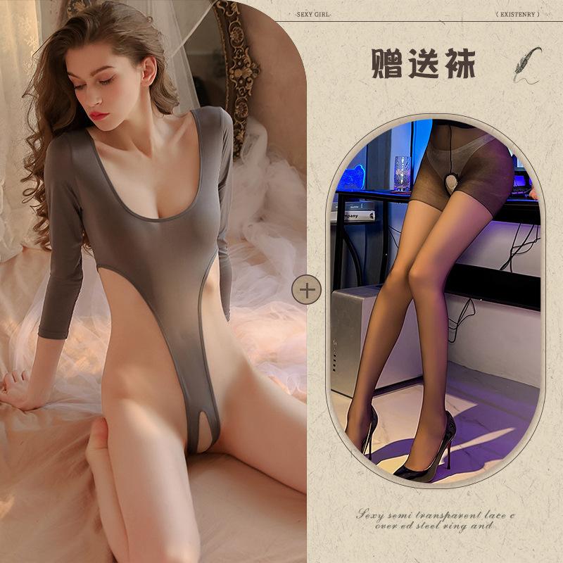 Sex Underwear Sexy Passion Pajamas Open Crotch Free Pure Desire Suit Onesie Uniform Temptation 425