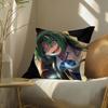 Higurashi When They Cry Cushion Cover Soft Short Plush Pillow Cover Smooth Cozy Texture Aesthetic Cushion Case Home Decor