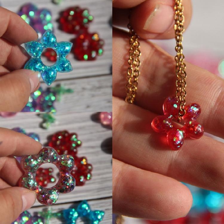 Premium Silicone Mold For Round Flower Earrings And Jewelry DIY Crafting With Easy Demolding