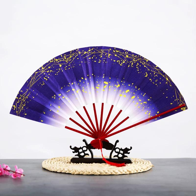 Cosplay Dance Props: Japanese-Style Folding Fan with Ten Ribs, Bat-Shaped Fan, Suitable for Dance and Performance