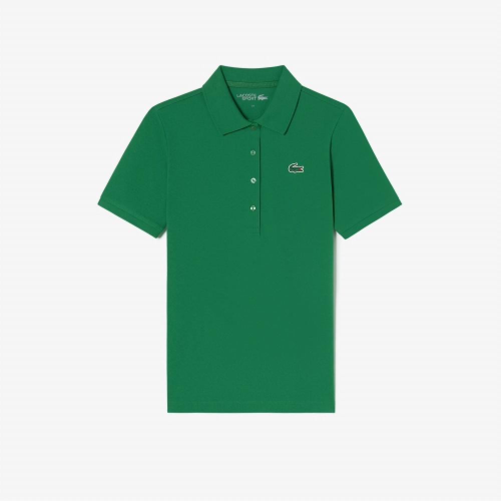 

LACOSTE Женская базовая рубашка-поло для гольфа с короткими рукавами [зеленый]
