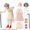Costumi per bambini di Halloween scuola 100 giorni vestito da nonna divertente costume da vecchia signora vestito floreale