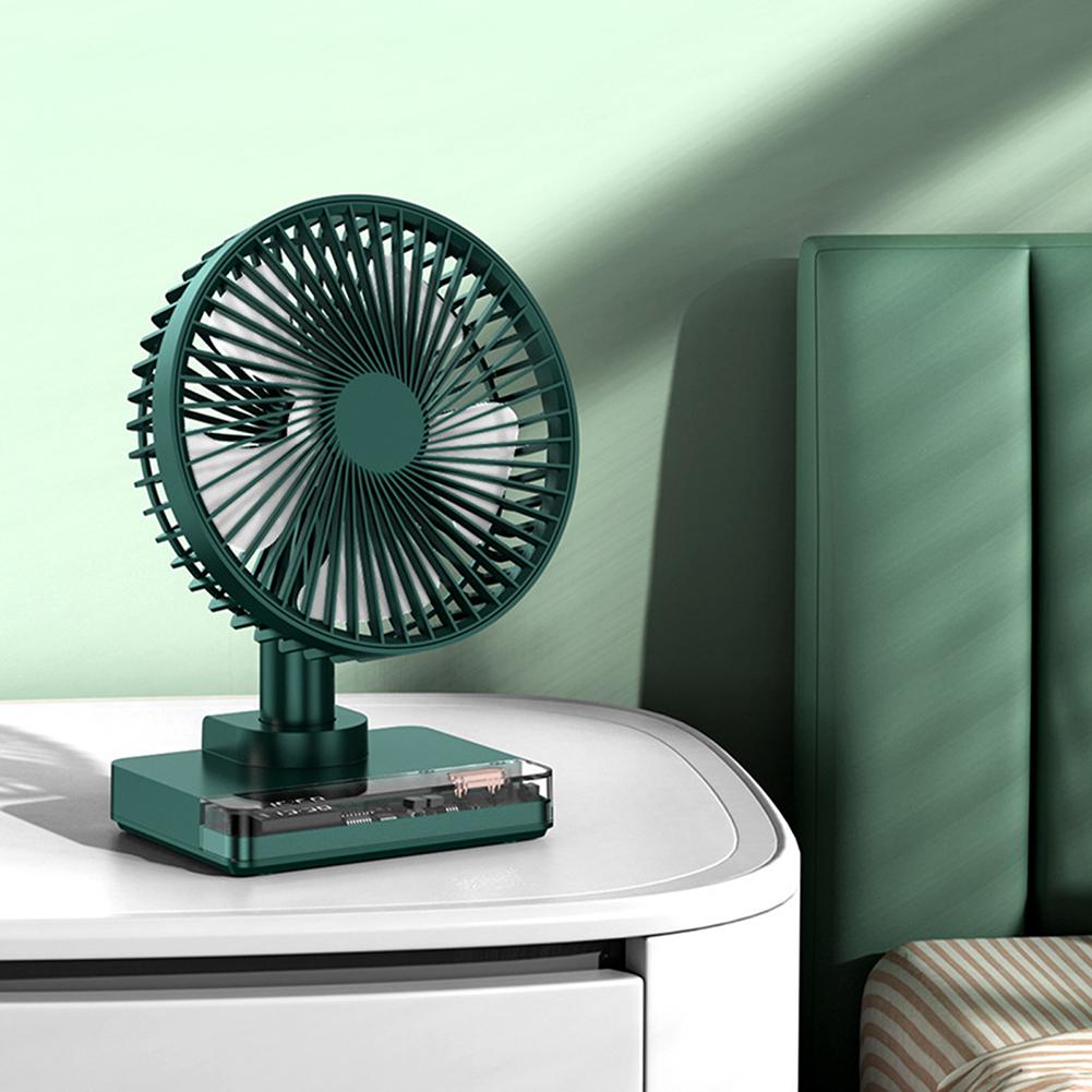 

4w Electric Mini Fan 4 Level Low Noise Type-c Charging Usb Air Cooling Fan For Home Bedroom Travel Office DF11-B green#0
