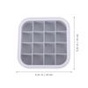 2Pcs 16 Grid Silicone Ice Cube Mold With Lid
