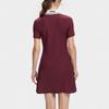 Fila Color Block Logo Tennis Polo Dress With Shorts Women Dresses Wine-Red A11W423304F-WI