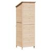 Garden Shed Natural 59.5 x 56 x 176.5 cm Solid Spruce Wood