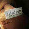 Great JACK GOMME Backpack Â· Daypack Logo embossed all leather Camel leather Women Used