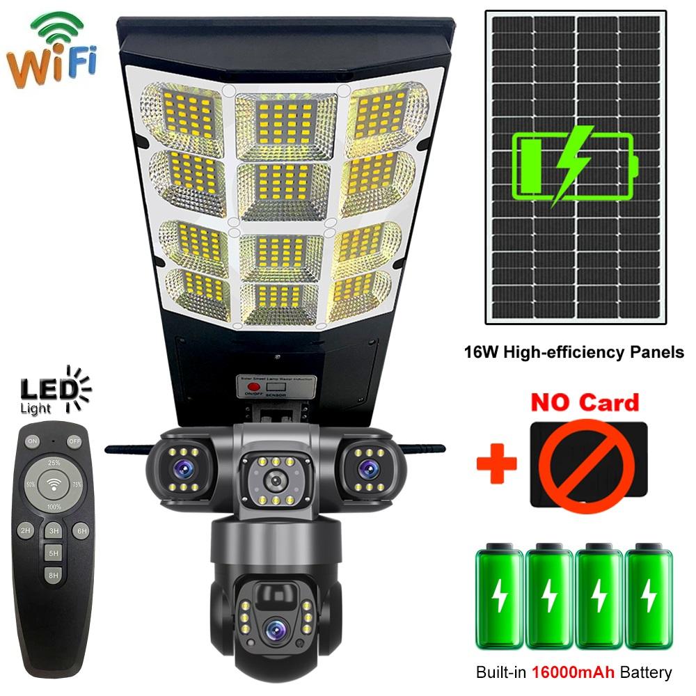 2-in-1 Solar-Straßenleuchte, Kamera, Hofleuchte, Mehrzweck-Überwachungsleuchte Energieladung