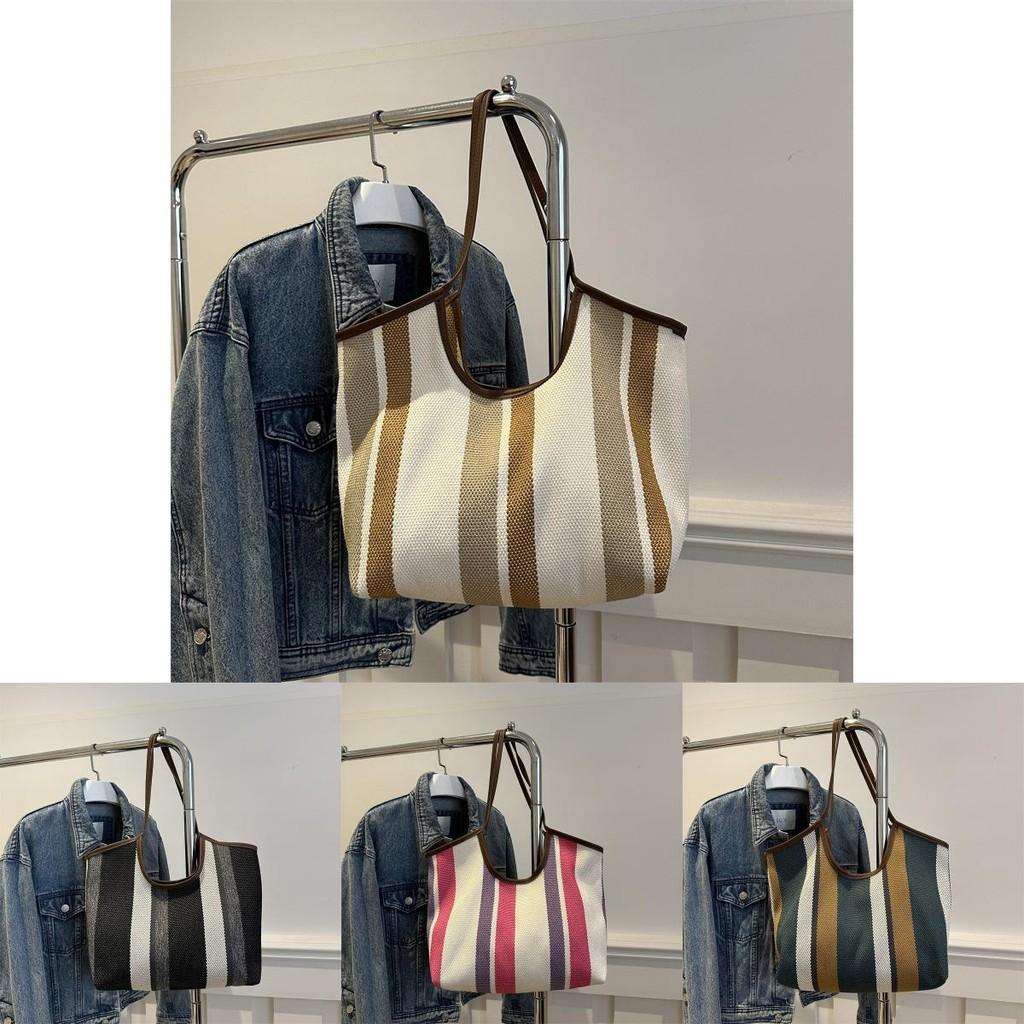 Chic Large Capacity Tote Bag For Women Stylish Everyday Use Versatile Canvas Handbag