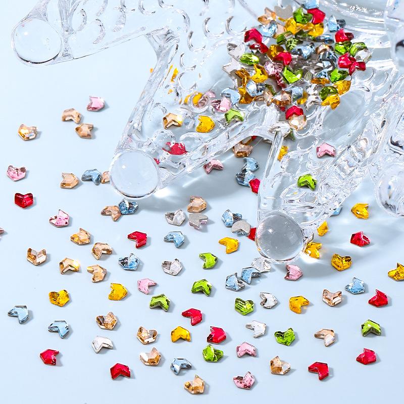 Color K9 Nail Art Malt Diamond Flat Bottom Diamond Small Wheat Ear Mini Special-Shaped Diamond Nail Art Jewelry