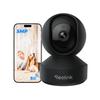 Reolink E1 Supraveghere 3K Panoramic Urmărire Automată și AI pentru Animale de Companie Securitate Bebeluși Intérieur Confidențialitate LAN Cablat Smartphone Înregistrare pe Card SD până la Camera Pro-B,