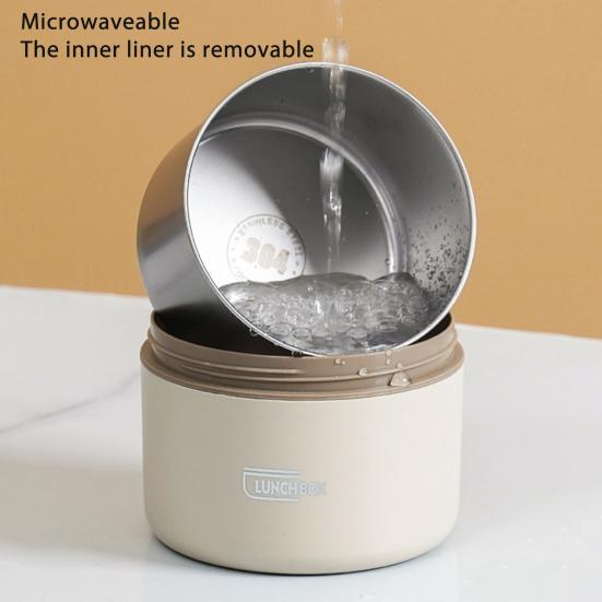 Izolovaná sada svačinových boxů 2/3/4 patra Oddělitelné stohovatelné tepelné nádoby na jídlo Vhodné do mikrovlnné trouby Bento box do práce a na cesty