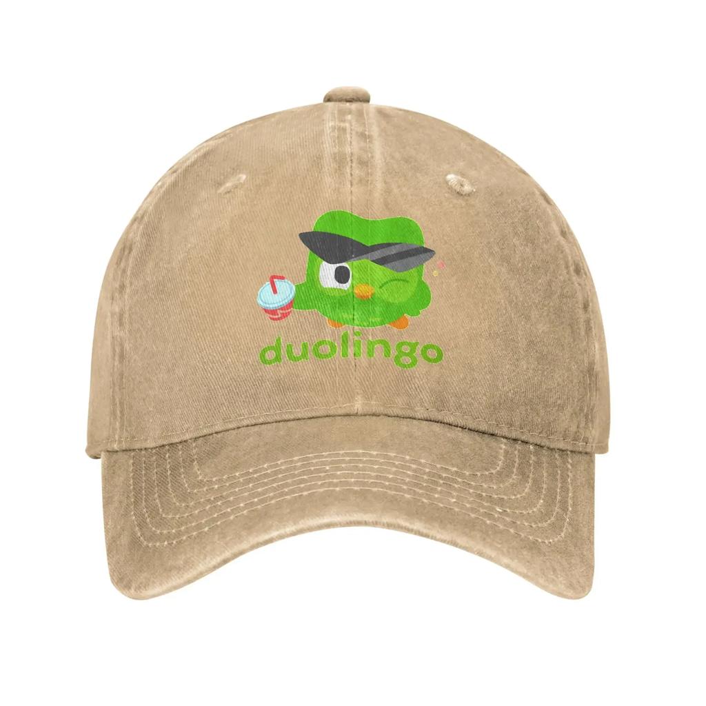 Duolingo Owl Kawaii Sun Baseball Cap  Unisex Adult Print Hip Hop Hats Summer Yk Funny Tennis Skate Hot Sale Baseball Caps