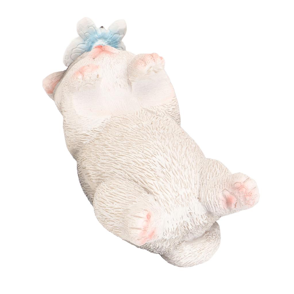 Cat Pot Hanger Statue Cute Animal Planter Hanging Ornaments Resin Flower Pot Hugger for Garden Yard