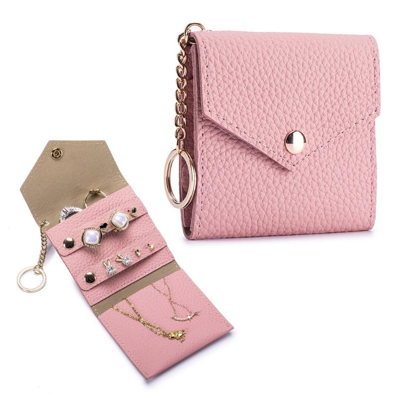 New Leather Light Luxury Multi-functional Jewelry Bag, Jewelry Storage Bag, Earrings, Portable Jewelry Bag