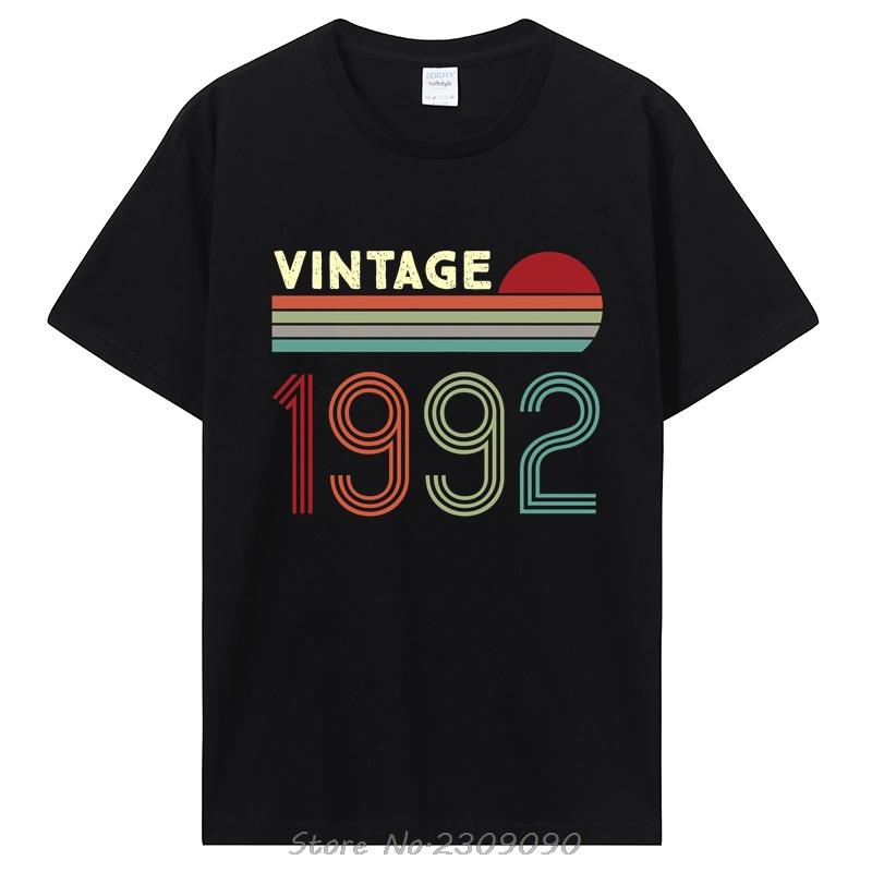 

Vintage 1992 31th Birthday Gift Streetwear 31 Years Old T-Shirt Graphic Tee Tops Aesthetic O-Neck Tshirt Oversized tshirt S разноцветный