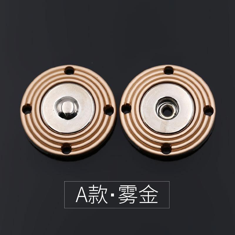 Hidden Button Female Button Baby Clothes Large Mother Button Cashmere Coat Snap Button Invisible Round Metal Button