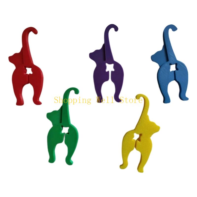 KX4B Playful Animal Design Bag Clips 3D Printed Durable Plastic Bread Ties For Chip Snacks Leak Proof Sealing Accessory