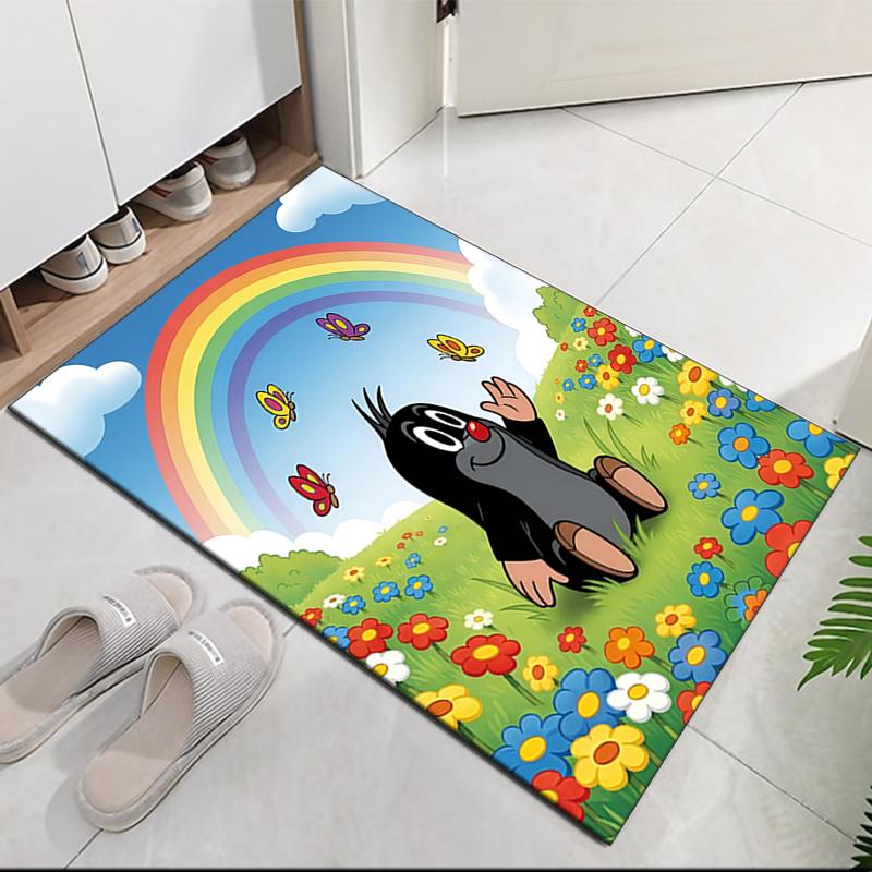 Krtek Printed Carpetrugfor Office Chair Living Room Bedroom Kitchen Room Decor Gifts