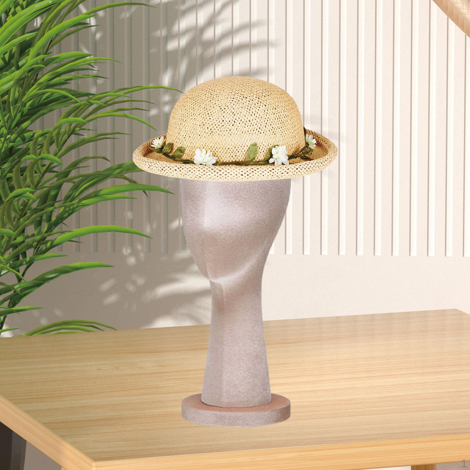 

Манекен голова модель шапки стойка для хранения портативная многоцелевая шляпа подставка парик для салона ювелирных изделий Cream Pink