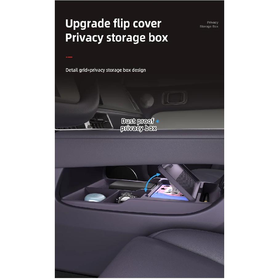 For LEAPMOTOR B01 2025 2026 Storage Box Center Armrest Hidden Box Cup Holder Organizer Interior Accessories