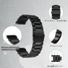 LuFiYa Uhrenarmband Gürtel 18mm 20mm 22mm 24mm Ersatz Edelstahl Armbanduhr Metallarmband Business Stil Einstellwerkzeug Enthalten Schwarz (22mm)