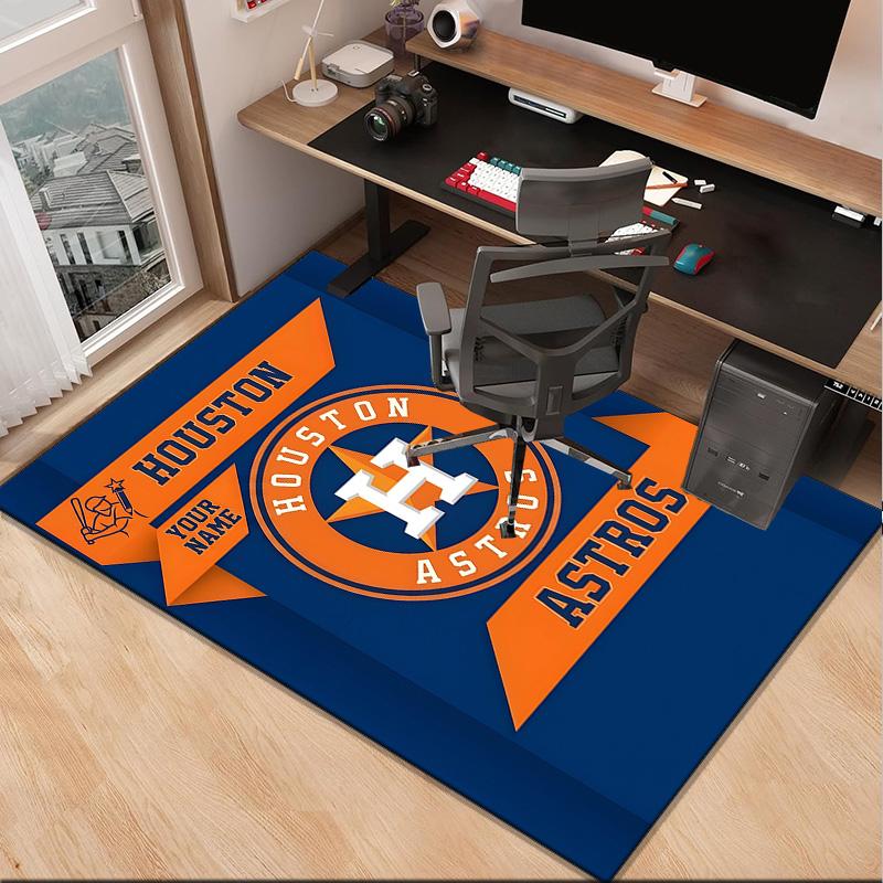 Custom NameHouston Basketball Graffiti Carpet, Indoor Rug, Chair Rug, Living Rooms, Doormat Made From Polyester Home Decor Birthday Christmas Gifts