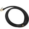 Motoforti Universal Tire Inflator Extension Hose Chuck Adapter Quick Connect, 2m Length, Copper Rubber, Black, 1 Pc