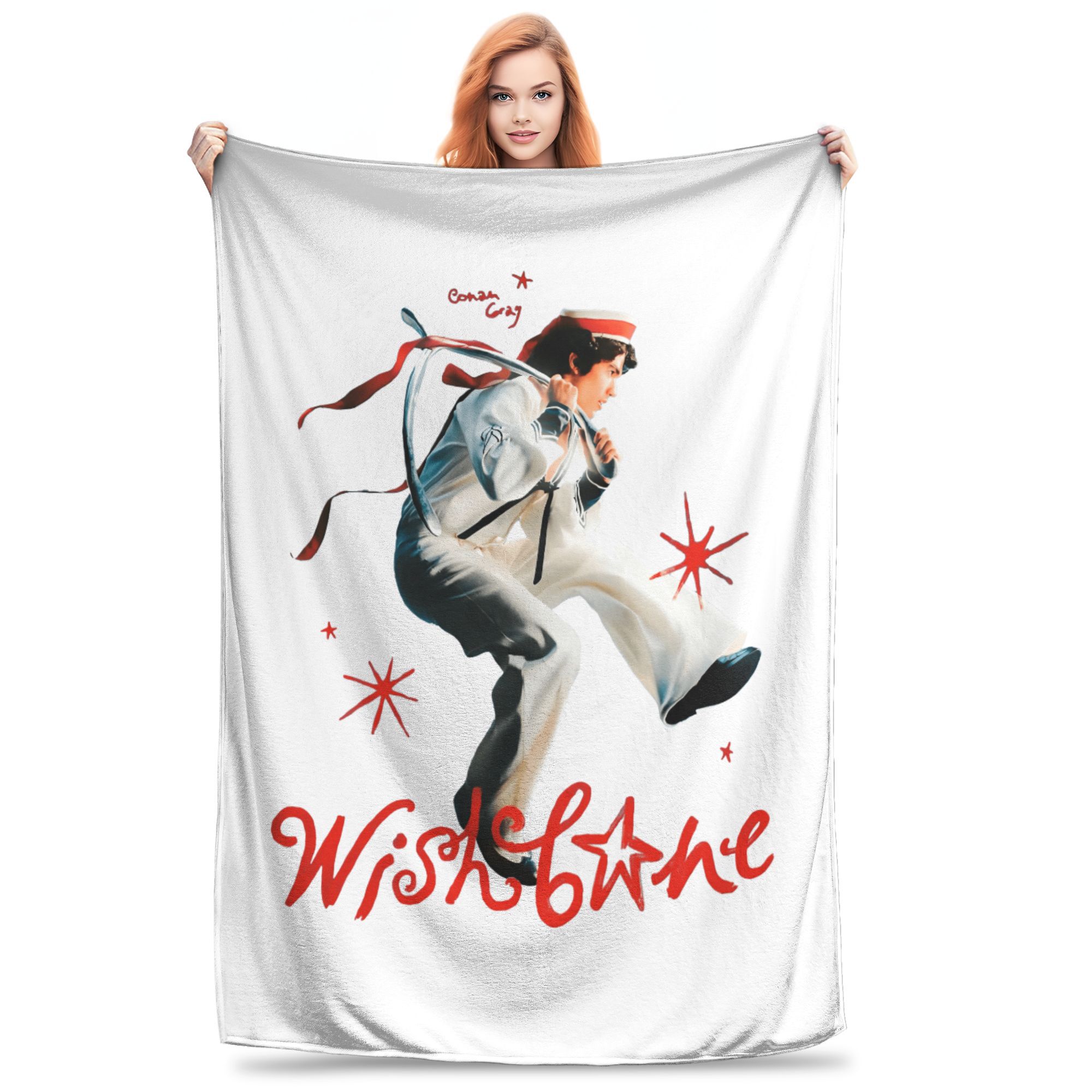 Warm BlanketsChildren Picnic Conan Gray Wishbone Album Throw Blanket  Flannel Bedspread For Couch Bed Graphic Sofa Bed Cover 30x40in