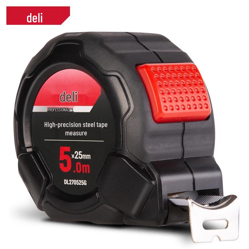Deli High-Precision Steel Measuring Tape, Thickened & Film-Coated, 5m/7.5m/10m Options
