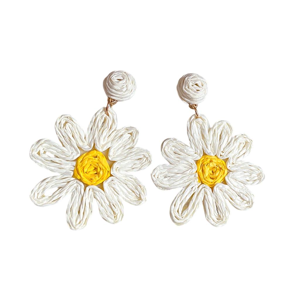 Geometric Flower Earrings Beach Bohemian Styles Drop Earrings Comfortable Wear for Trendy Fashion Lovers Daily Use