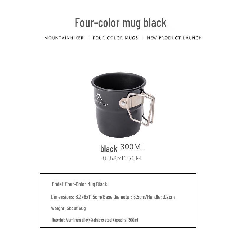 

Shan Zhi Ke Aluminum Alloy Outdoor Mug: Portable Wide Mouth Camping Cup for Coffee or Tea