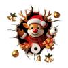 1pc Christmas Santa Wall Stickers PVC Waterproof Sticker Door Window Wall Decals DIY Peel Sticker Home Living Room Party Decor