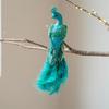 Realistic Feather Bird Hanging Pendant Built-In Clip Faux Peacock Tree Hanging  Home Party