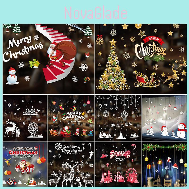 2020 Merry Christmas Window Wall Sticker Decals Perfect For Festive Winter Wonderland Decor