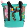 Heat Preservation Picnic Beach Bag Women Mesh Transparent Double-layer Swim Storage High Capacity Shopping Waterproof Bags Tote