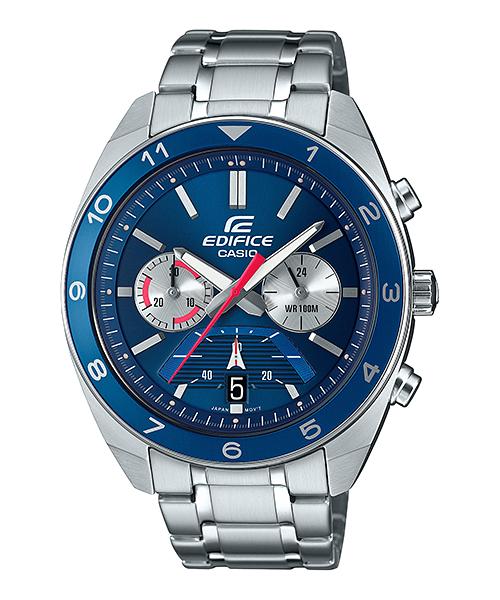 Casio Men s Stainless Steel 100M Water Resistant Analog Quartz Watch EFV-590D-2AV синий