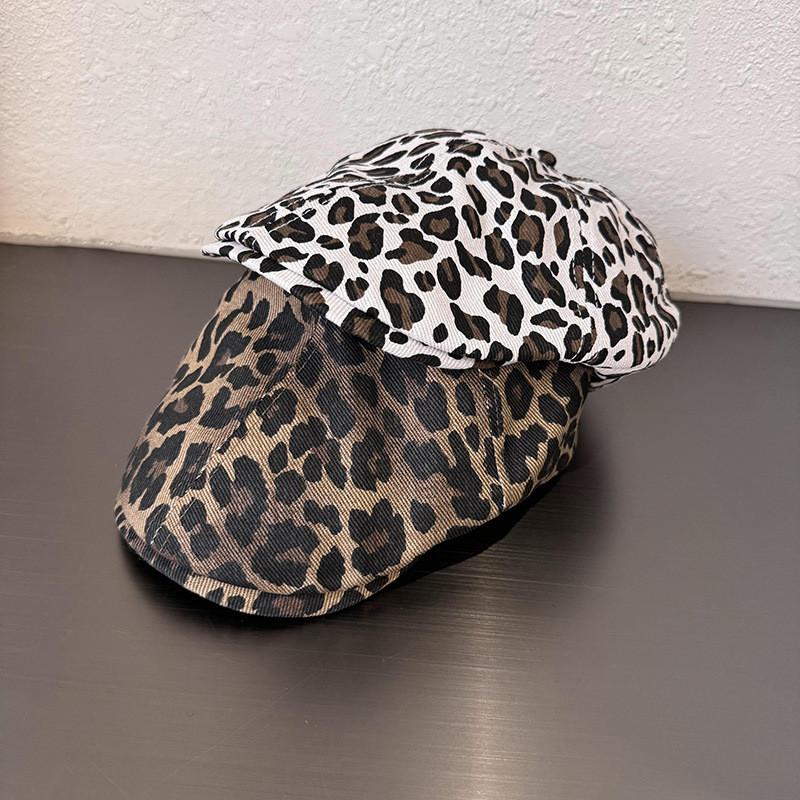 Leopard Printed Dad Hat With Cotton Blended Fabric For Casual Daily Use