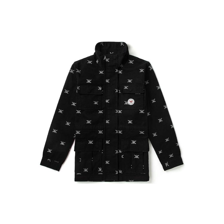 Куртки Vans Унисекс Черный Лацкан Умеренный Рабочая одежда VN0A54KOBLK XL