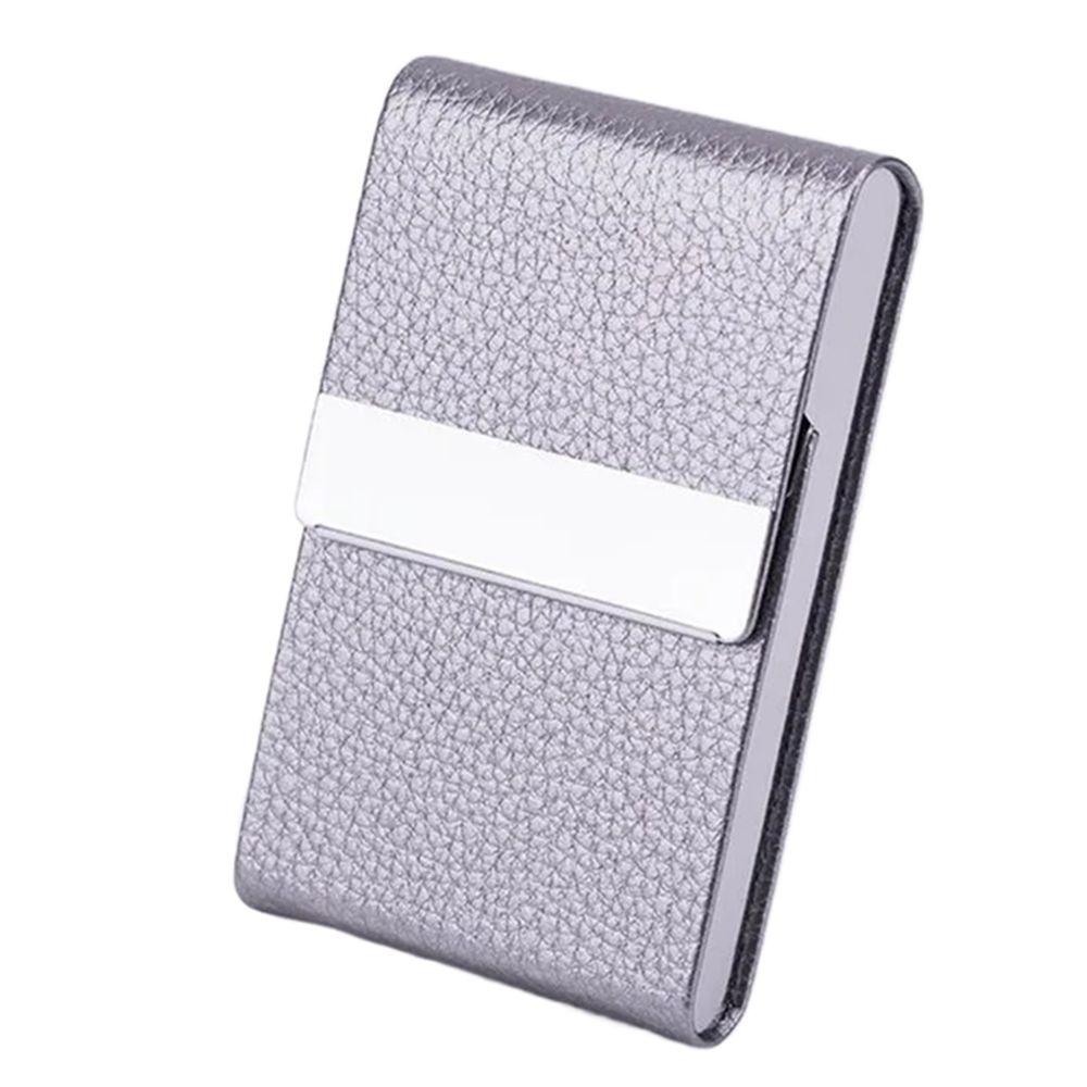 Slim Pocket Business Card Case PU Leather ID Case Card Box Name Card Holder  Office Supplies